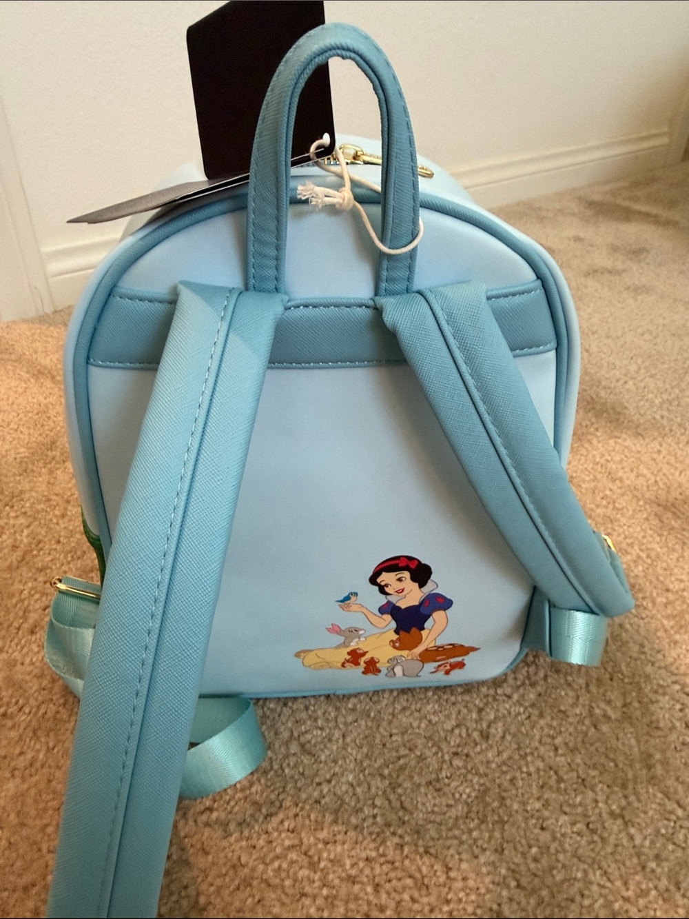Loungefly Snow White Mini Backpack and Wallet - Light Blue, Yellow, Green - Picture 6 of 8